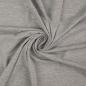 Preview: 50 cm Reststück Wintersweat - Stretch Sweatshirt Uni Hellgrau Melange